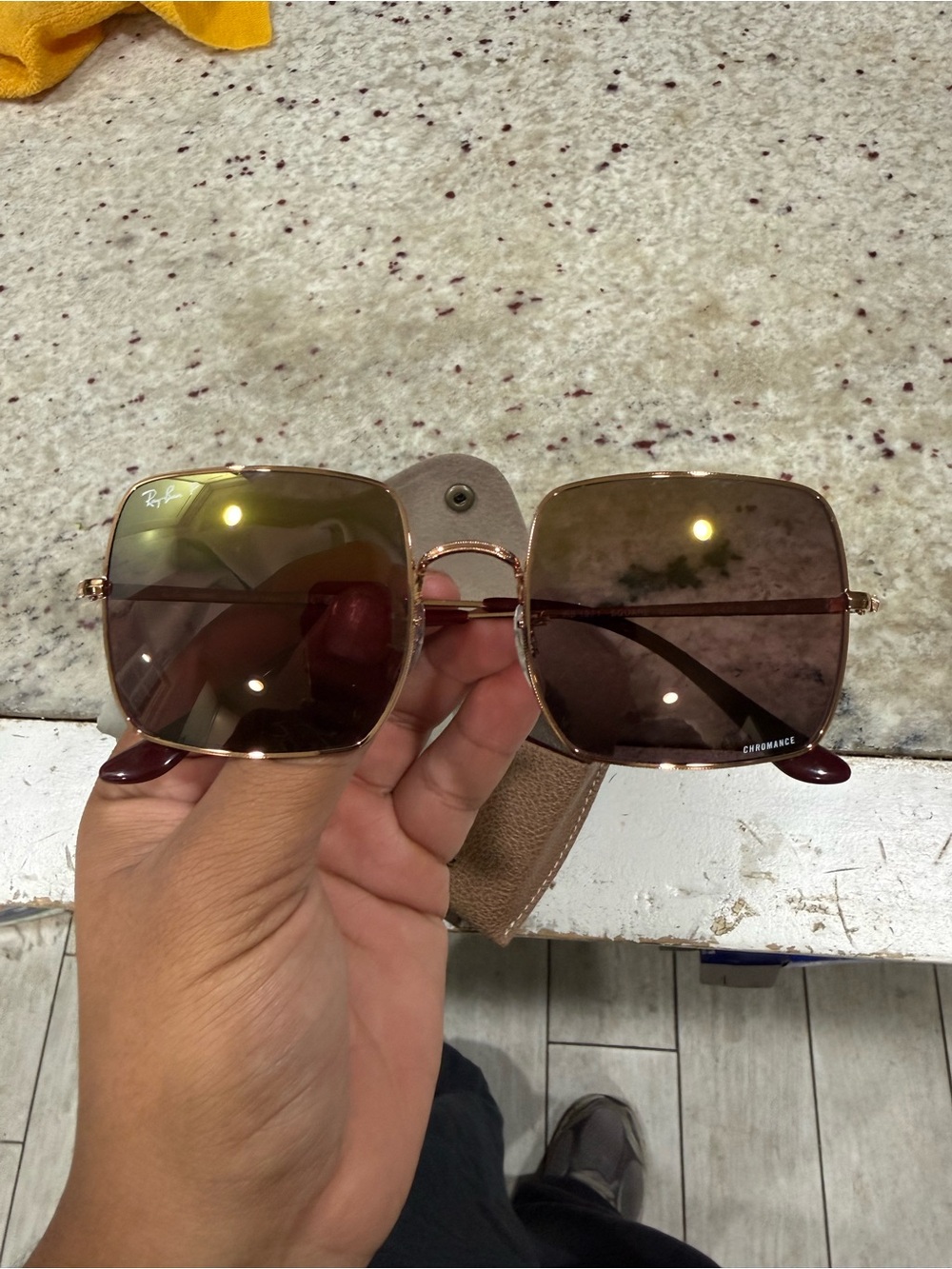 Ray-Ban SQUARE RB 1971 Chromance (9202/G9) Sunglasses